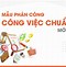 Ví Dụ Về Bảng Tiêu Chuẩn Công Việc