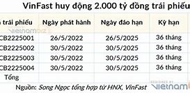 Vinfast Huy Động 2000 Tỷ Trái Phiếu